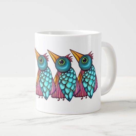 Bird Creatures Design Grote Koffiekop (Voorkant rechts)