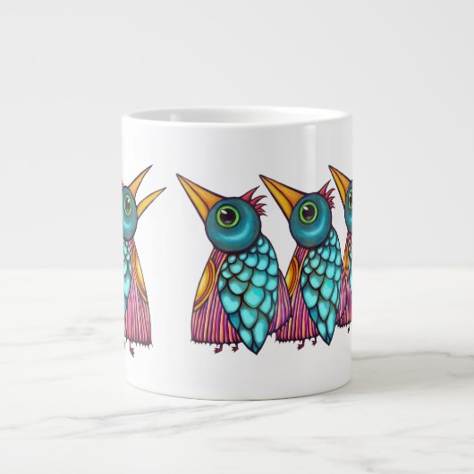 Bird Creatures Design Grote Koffiekop (Voorkant)