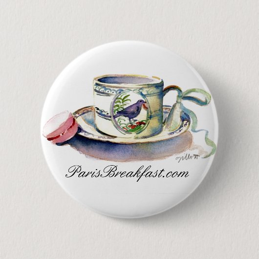 BIRD CUP RONDE BUTTON 5,7 CM (Voorkant)