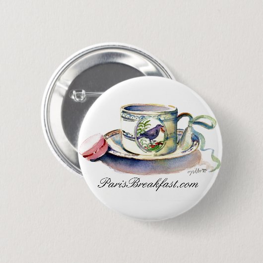 BIRD CUP RONDE BUTTON 5,7 CM (Voorkant /achterkant)
