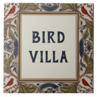 Bird Custom House Naam Teken Plaque Bord