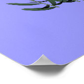 Bird Daisies Kinder Room Personalized Wall Poster (Hoek)