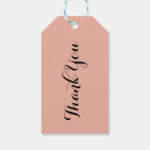 Bird Decoupage Botanische dank Cadeaulabel (Achterkant)