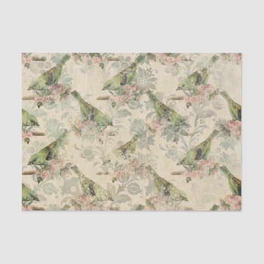 Bird Decoupage Ephemera Tissuepapier (Voorkant)
