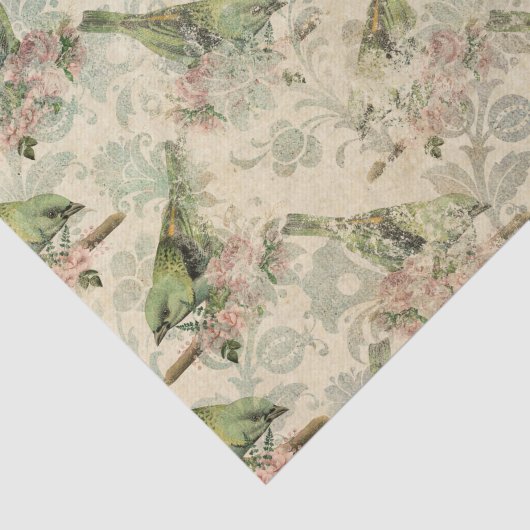 Bird Decoupage Ephemera Tissuepapier (Detail)