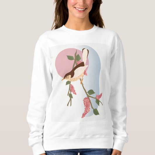 Bird Design T-shirt voor dames – Natuur-geïnspiree (Voorkant)