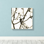 Bird Digital Art Canvas Afdruk (Insitu (Houten vloer))