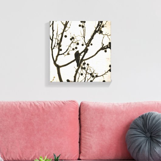 Bird Digital Art Canvas Afdruk (Insitu (Woonkamer))