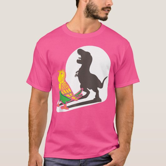 Bird Dinosaur Zookeeper Paleontoloog Budgie Para T-shirt (Voorkant)
