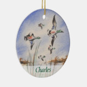  Bird Dog Duck Hunter Persoonlijk Keramisch Ornament (Rechts)