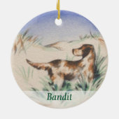  Bird Dog Duck Hunter Persoonlijk Keramisch Ornament (Achterkant)