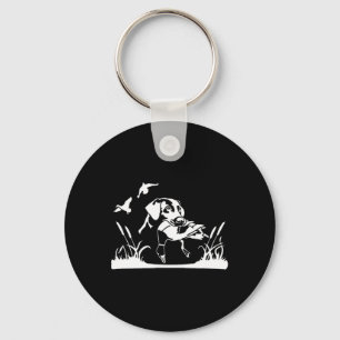 Bird Dog Duck Hunting Willow in the Marsh Hunter Sleutelhanger