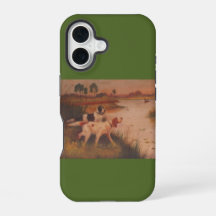 Bird Dogs Dark Olive Green iPhone 16 Hoesje