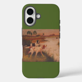 Bird Dogs Dark Olive Green iPhone 16 Hoesje