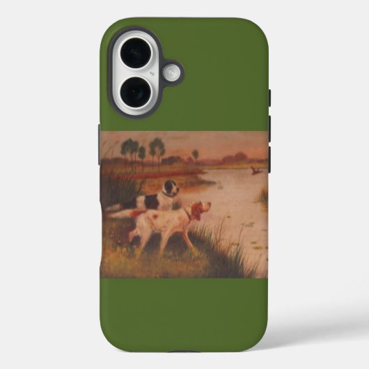 Bird Dogs Dark Olive Green iPhone 16 Hoesje (Achterkant)