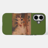Bird Dogs Dark Olive Green iPhone 16 Hoesje (Achterkant (horizontaal))