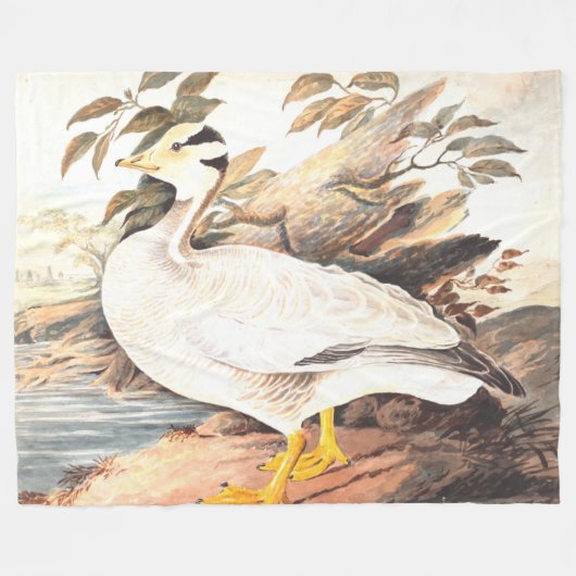 Bird Elizabeth Gwillim Bar-kopgans Fleece Deken (Voorkant (Horizontaal))