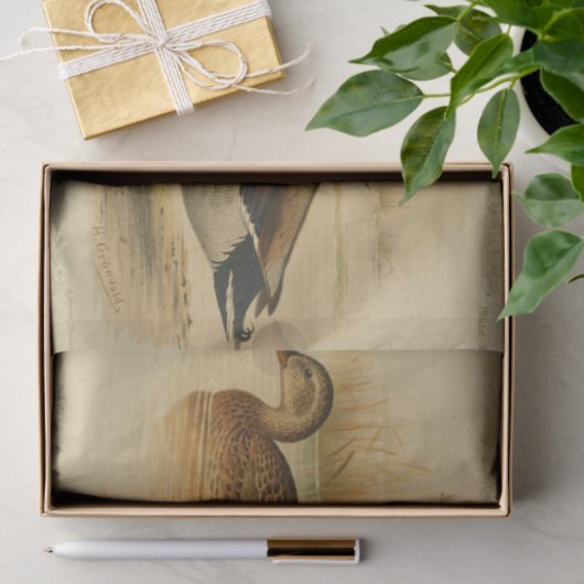 Bird Ephemera Decoupage Mallard Duck  Tissuepapier (Geschenk)