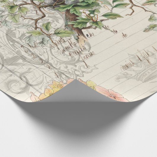 Bird Ephemera Decoupage Poster Cadeaupapier (Hoek)