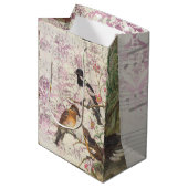  Bird Ephemera Medium Gift Bag Medium Cadeauzakje (Voorkant Gekanteld)