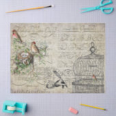 Bird Ephemera ontleedblad Tissuepapier (Craft)