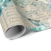  Bird Ephemera Wrapping Paper | elegant Cadeaupapier (Rol Hoek)