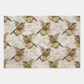 Bird Ephemera Wrapping Paper Sheet (Voorkant 2)