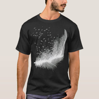 Bird Feather Silhouette Afbeelding Birdwatcher Bir T-shirt