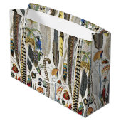 Bird Feather Wildlife Antique Feathers Art Nouveau Groot Cadeauzakje (Achterkant Gekanteld)