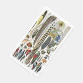 Bird Feather Wildlife Antique Feathers Art Nouveau Servet (Hoek)