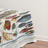 Bird Feather Wildlife Antique Feathers Art Nouveau Tafelkleed (Voorbeeld)