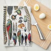 Bird Feather Wildlife Antique Feathers Art Nouveau Theedoek (Quarter Fold)