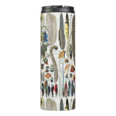 Bird Feather Wildlife Antique Feathers Art Nouveau Thermosbeker (Achterkant)