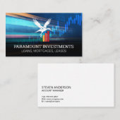 Bird Financial Logo | grafiekgrafiek Visitekaartje (Voorkant / Achterkant)