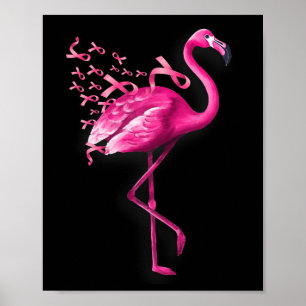 Bird Flamingo Borstkanker bewustzijn Poster