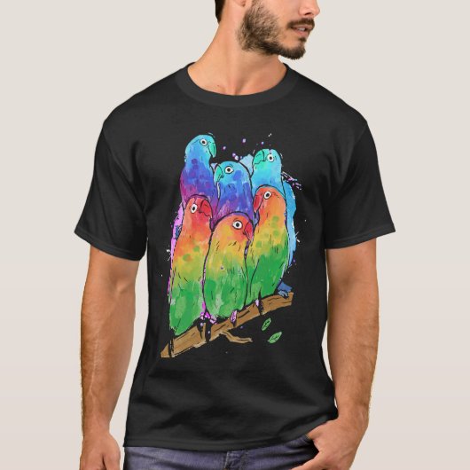 Bird Flock Birding for Parrot T-shirt (Voorkant)