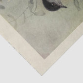 Bird Floral Ephemera Decoupage  Warbler Tissuepapier (Detail)