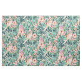  BIRD Floral Parrot Waterverf Stof (Fat Quarter)