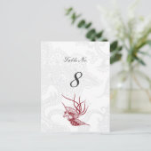 Bird & Floral Weddenschappen Briefkaart (Staand voorkant)