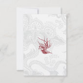 Bird & Floral Wedding RSVP-kaarten RSVP Kaartje (Achterkant)
