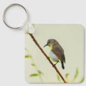 Bird & Flower Nature Keychain (Voorkant)