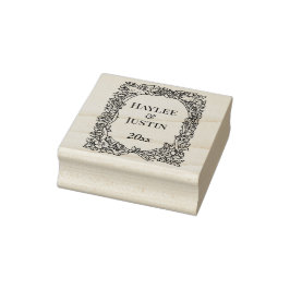  Bird & Flowers krans bruiloft, Jubileum Rubberstempel