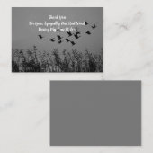 Bird Flying Grass Hartelijk dank Notitiekaartje (Voorkant / Achterkant)