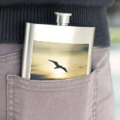 Bird Flying Silhouette Sunset Gepersonaliseerd Flacon (Voorbeeld)