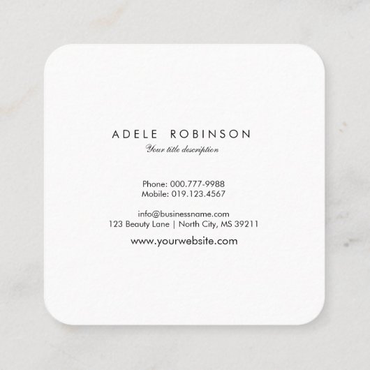 ©Bird Flying to a Tree / Zen Holistic Wellness Vierkante Visitekaartje (Achterkant)