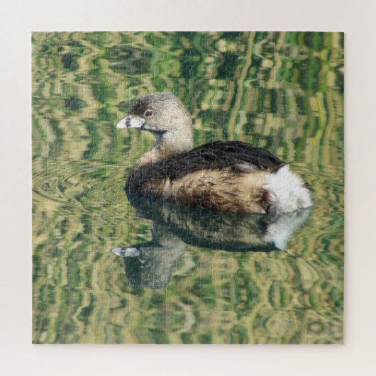 Bird Foto Little Grebe Water Reflection Natuur Legpuzzel (Verticaal)
