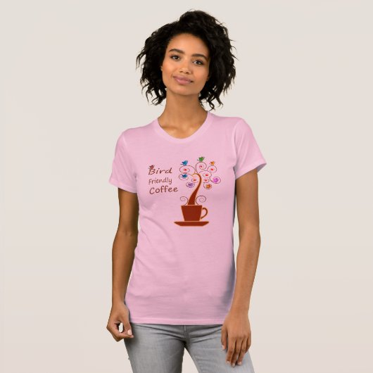 Bird Friendly Coffee T-shirt (Voorkant volledig)