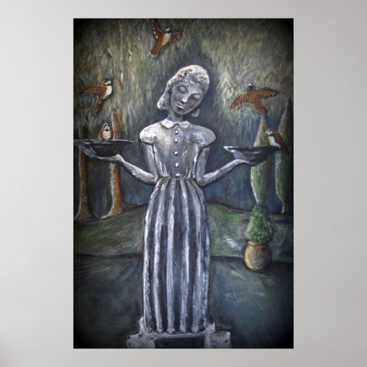 Bird Girl ~Savannah Cemetery Statue Poster (Voorkant)