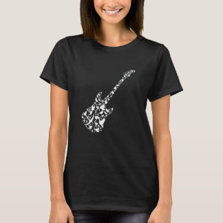 Bird gitaar rock muziek fan gitarist gitaar spelen t-shirt