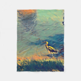 Bird Gone Vist Fleece Blanket Deken